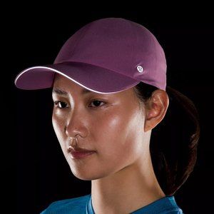 NWT Lululemon Women's Fast and Free Ponytail Running Hat - Velvet Dust